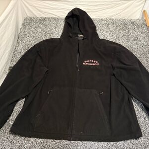 Harley-Davidson Black and Red Zip-Up jacket men’s xxl